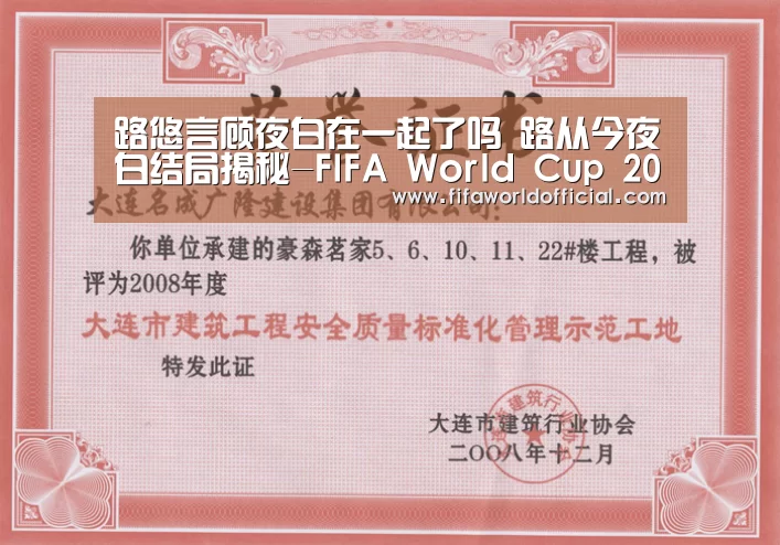 路悠言顾夜白在一起了吗 路从今夜白结局揭秘-FIFA World Cup 2026(图3) FYT体育